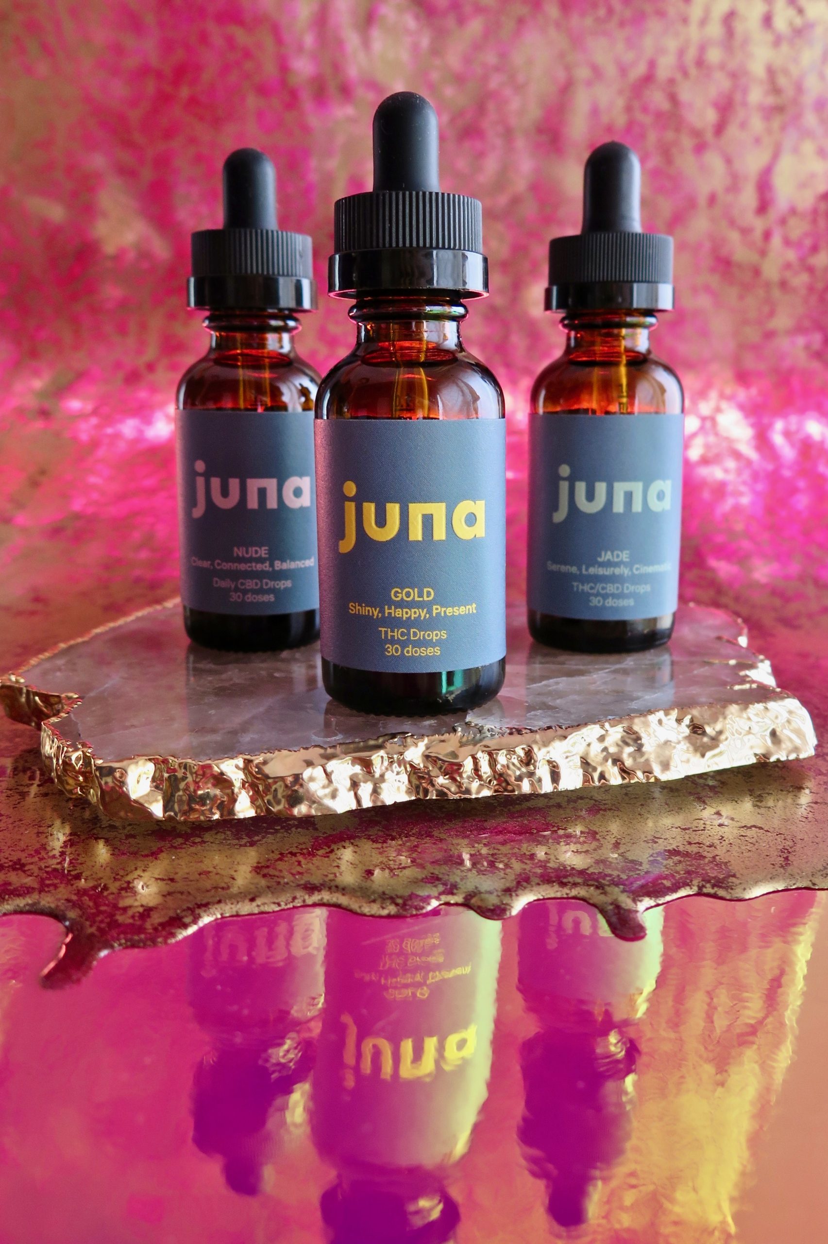 Juna Drops: Nude, Jade, and Gold