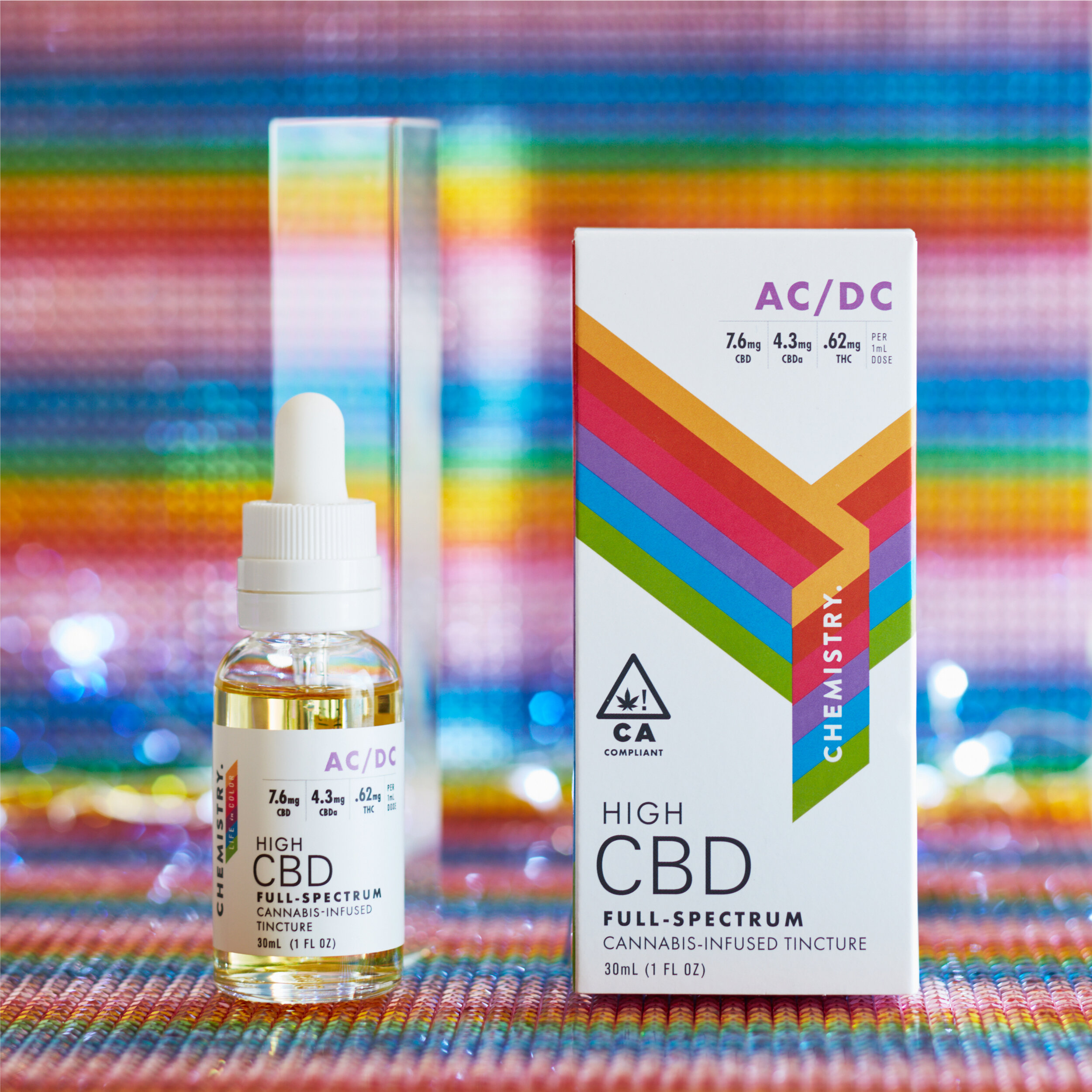 The high-CBD, full-spectrum tinctures from Chemistry are a fave. Photo: ChingImages. © mymilligram. Art direction: Marcia Gagliardi. Styling: Christian Jusinski/Surfacehaus.